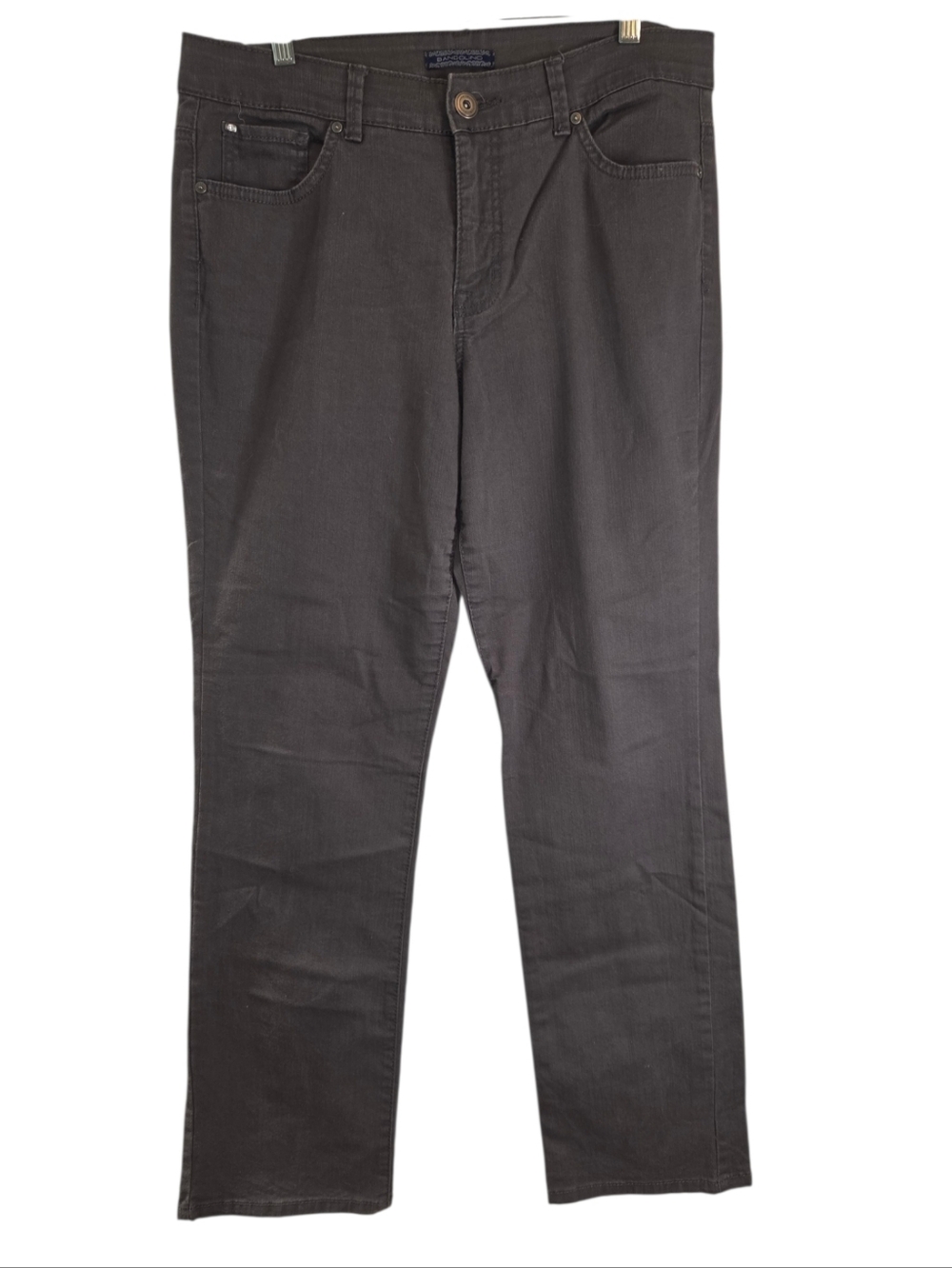 Bandolino Gray Stretch Straight Leg Jeans